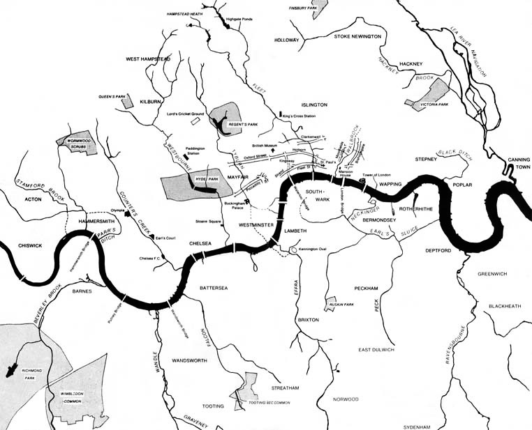 London's natural watercourses 