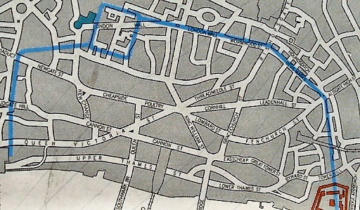 London's founding: Map showing outline of Londinium