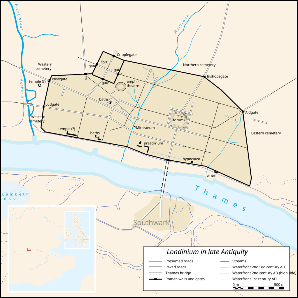 Map of Roman London