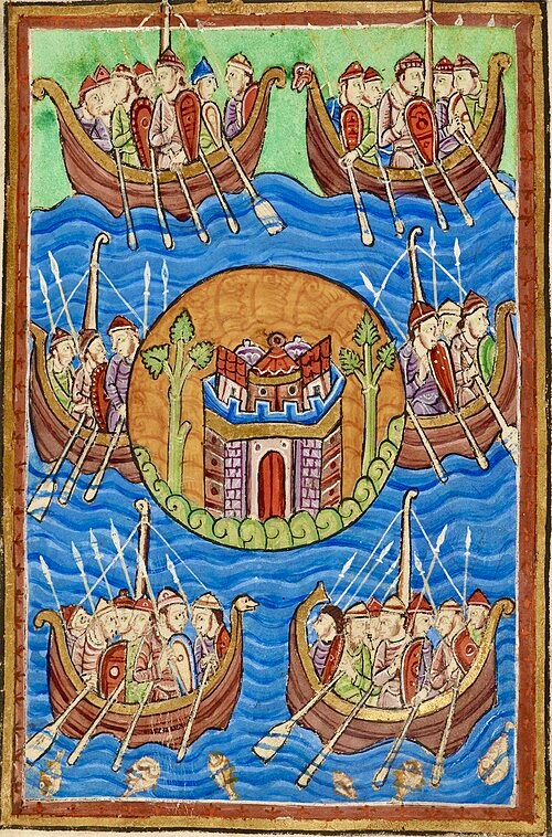 Anglo Saxon Invaders from painting in 1130