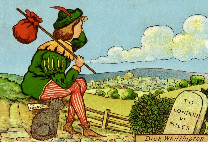 Dick Whittington on his way to London