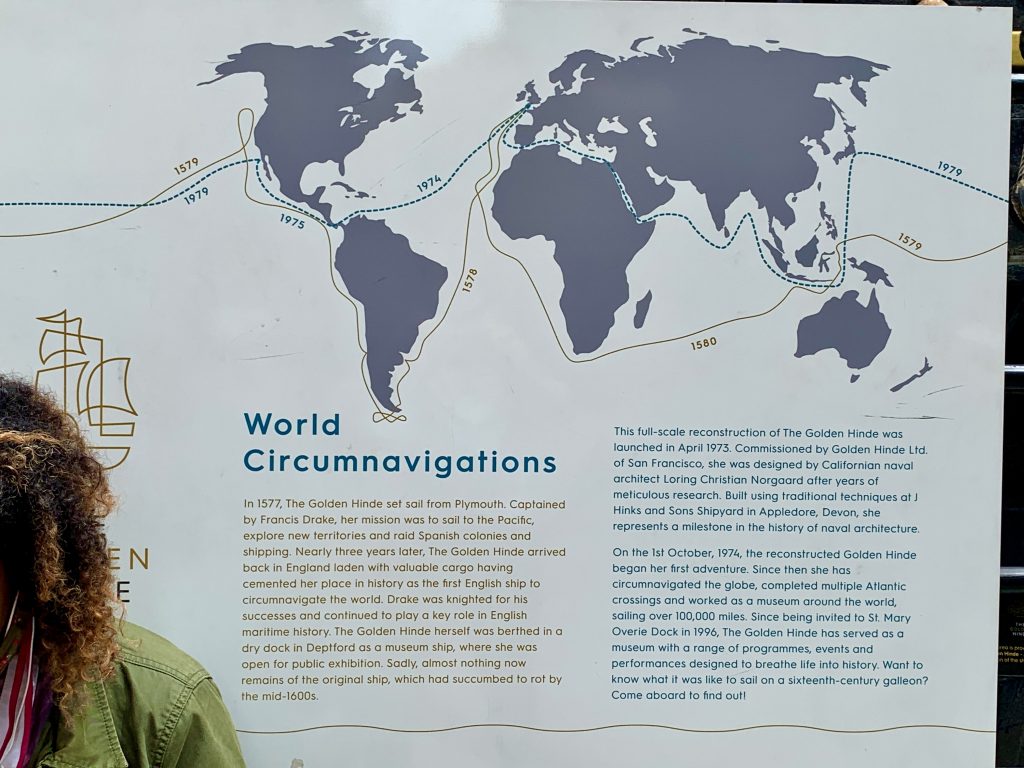 Map of Drake's World circumnavigation