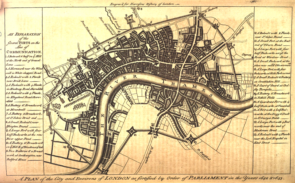 London's defenses during Civil War