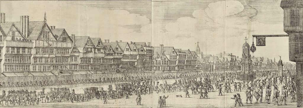Cheapside in London. before Great Fire