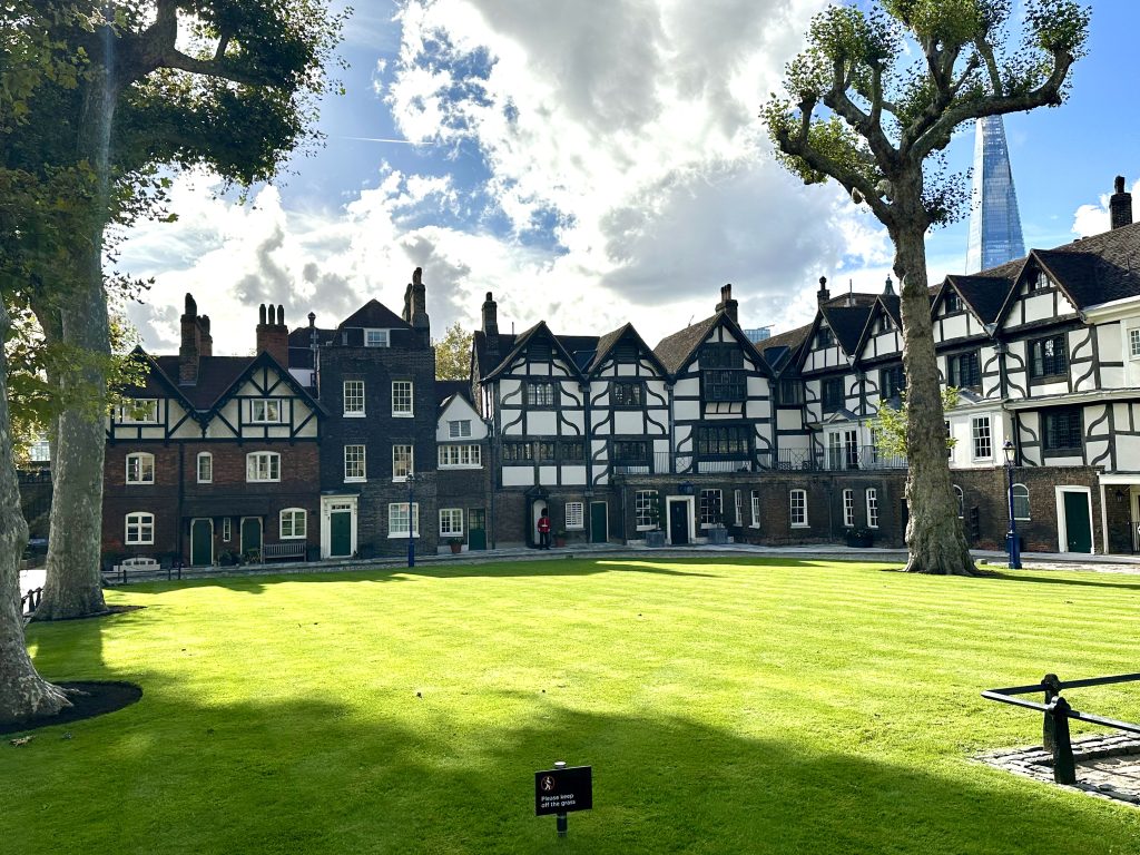 Tudor buildings at the Tower of London