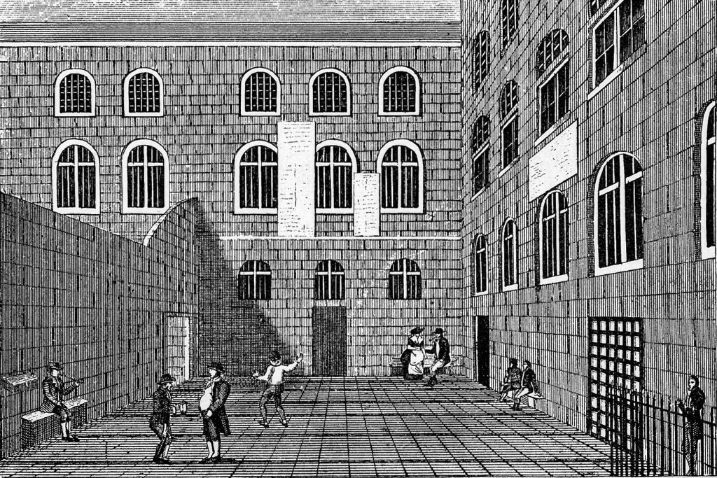 Newgate Prison, Inner Court, 18th century