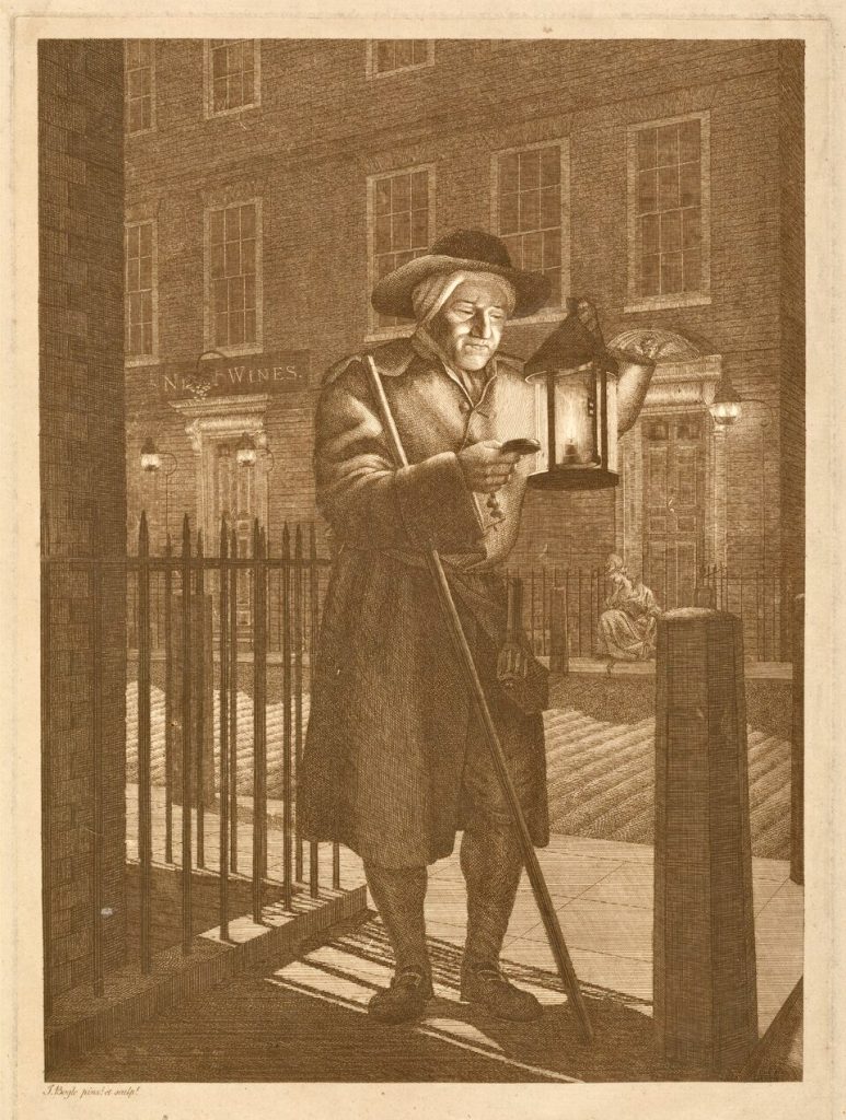 A city of London Watchman drawn and engraved by John Bogle, 1776