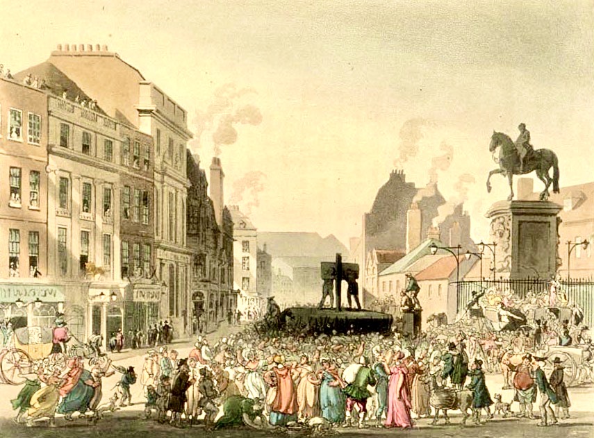 The pillory at Charing Cross c1808