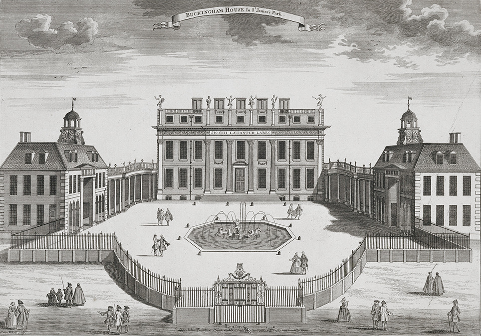 Engraving of Buckingham House, c. 1725