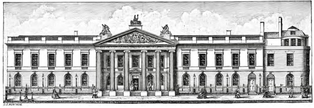 The Leadenhall Street frontage, as extended by Henry Holland and Richard Jupp in 1796–1800.