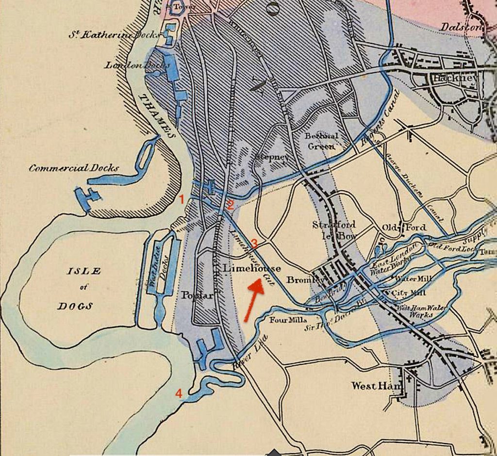 East End docks, c1800