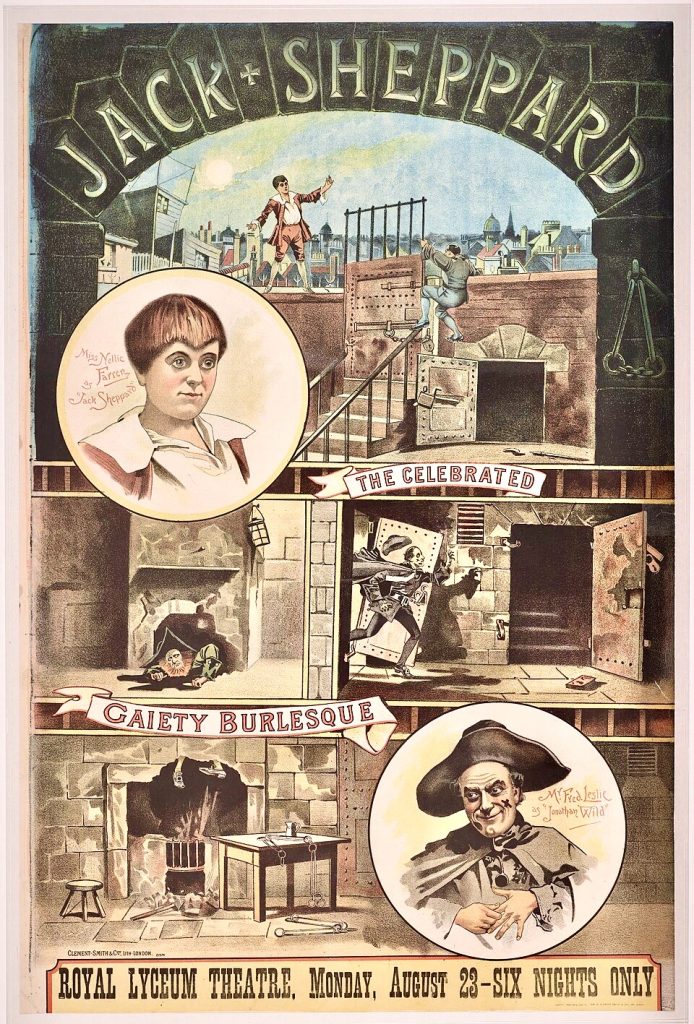 Poster for the play Jack Sheppard