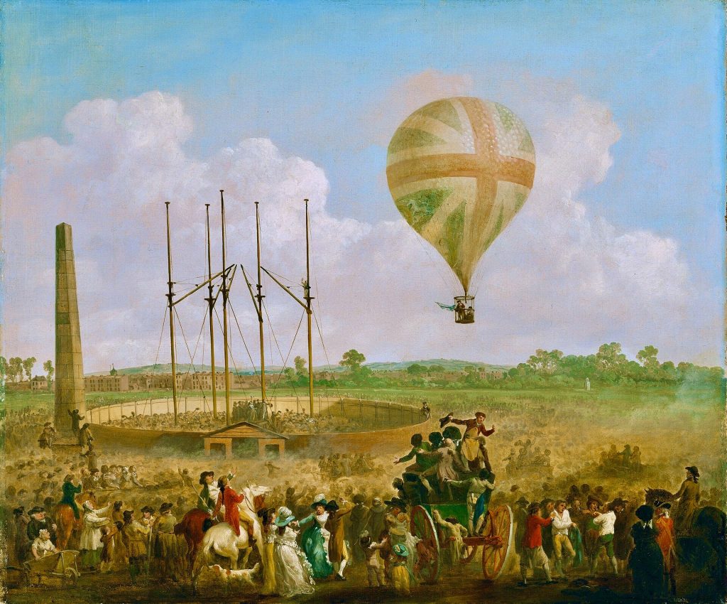 Lunardi's balloon flight, 1785