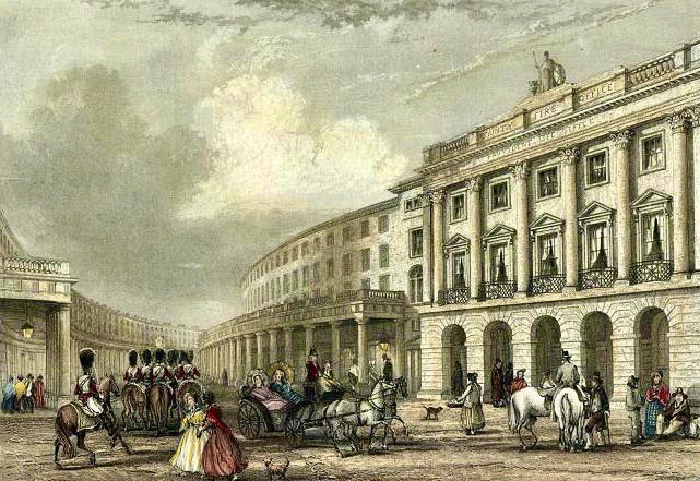 Regent Street Quadrant from Piccadilly Circus, 1837